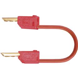 Stäubli LK2-F 60cm rt měřicí kabel [lamelová zástrčka 2 mm - lamelová zástrčka 2 mm] 0.60 m, červená, 1 ks