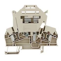 Z terminal with electronic components, Fuse terminal, Rated cross-section: 2,5 mm², Tension clamp connection, Wemid, Dark Beige, Direct mounting ZSI