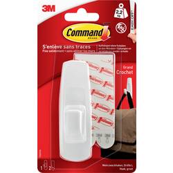 3M Univerzální háček Command™ Large (d x š x v) 98 x 32 x 22 mm bílá Množství: 1 ks