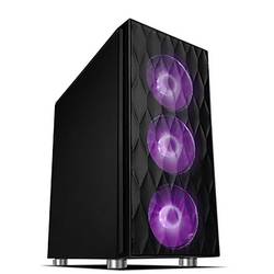 Cooltek Eins RGB midi tower PC skříň černá