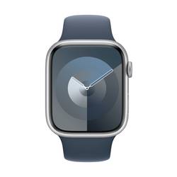 Apple Watch Series 9 GPS 45 mm hliníkový plášť sportovní náramek Storm Blue (bouřkově modrá) M/L