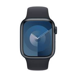 Apple Watch Series 9 GPS 41 mm hliníkový plášť sportovní náramek Midnight (půlnoční čerrná) S/M