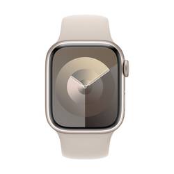 Apple Watch Series 9 GPS 41 mm hliníkový plášť sportovní náramek Starlight (hvězdný svit) M/L