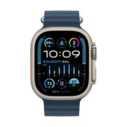Apple Watch Ultra 2 GPS + Cellular 49 mm Titanový kryt Řemínek Ocean Band modrá