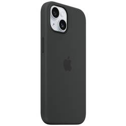 Apple Silicon Case MagSafe zadní kryt na mobil Apple iPhone 15 černá indukční nabíjení, odolné vůči nárazům