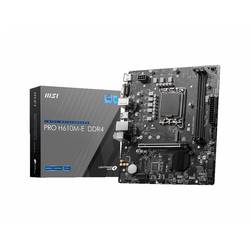 MSI PRO H610M-E DDR4 Základní deska Socket (PC) Intel® 1700 Tvarový faktor Micro-ATX Čipová sada základní desky Intel® H610