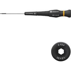 BERNSTEIN Tools for Electronics 6-634 inbusový šroubovák, velikost 1.5 mm 50 mm, vhodné pro ESD