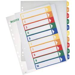 Leitz Zahlenregister rejstřík DIN A4 1-10 polypropylen vícebarevná 10 karet lze popsat pomocí počítače 12930000