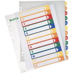 Leitz Zahlenregister rejstřík DIN A4 1-12 polypropylen vícebarevná 12 karet lze popsat pomocí počítače 12940000