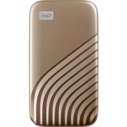 WD My Passport 500 GB externí SSD HDD 6,35 cm (2,5) USB-C® zlatá WDBAGF5000AGD-WESN