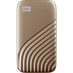 WD My Passport 500 GB externí SSD HDD 6,35 cm (2,5) USB-C® zlatá WDBAGF5000AGD-WESN