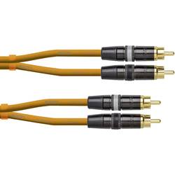Cordial CEON DJ RCA 0.6 O audio propojovací kabel [1x cinch zástrčka - 1x cinch zástrčka] 0.60 m oranžová
