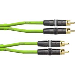 Cordial CEON DJ RCA 1.5 G audio propojovací kabel [1x cinch zástrčka - 1x cinch zástrčka] 1.50 m zelená