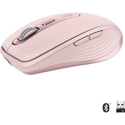 Logitech MX Anywhere 3 drátová myš Bluetooth®, bezdrátový laserová růžová 6 tlačítko 1000 dpi nabíjecí