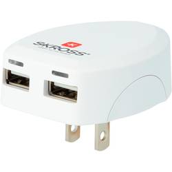 Skross SKROSS USB nabíječka do zásuvky (230 V) Výstupní proud (max.) 2.4 A Počet výstupů: 2 x USB