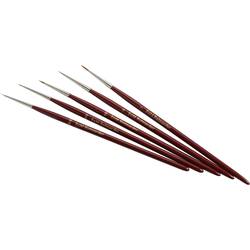 ZAHN Pinsel Rotmarder 5dílná