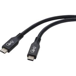 Renkforce USB kabel USB 4.0 USB-C® 0.80 m černá hliníková zástrčka RF-4870098