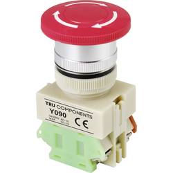 TRU COMPONENTS Y090 nouzový vypínač 5 A 1 rozpínací kontakt IP40 1 ks