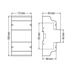 WAGO 879-3020 4PS 879-3020 třífázový elektroměr digitální 65 A Úředně schválený: Ano 1 ks