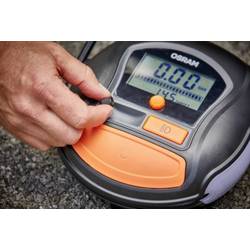 Osram Automotive OTI1000, OTI1000, kompresor, digitální displej, ochrana proti přetížení, s pracovní lampou, kabelová šachta / uchycení kabelu