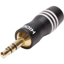 Hicon HI-J35S03 jack konektor 3.5 mm zástrčka, rovná Pólů: 3 stereo černá 1 ks