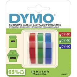 DYMO 3D razicí páska,lepicí páska sada 3 ks Barva pásky: modročervená, modročerná Barva písma: bílá 9 mm 3 m S0847750