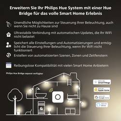 Philips Hue LED stolní lampa 871951434139500 Energetická třída (EEK2021): F (A - G) Hue White Amb. Wellner Tischleuchte weiß 806lm inkl. Dimmschalter E27 8 W