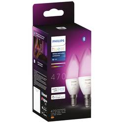 Philips Lighting Hue LED svítidlo - rozšíření 871951435671900 Energetická třída (EEK2021): G (A - G) Hue White & Col. Amb. Doppelpack E14 2x470lm E14 5.3 W