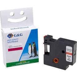 páska do štítkovače G&G 15571 kompatibilní náhradní DYMO 45017, S0720570 Barva pásky: červená Barva písma: černá 12 mm 7 m
