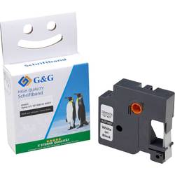páska do štítkovače G&G 15573 kompatibilní náhradní DYMO 45021, S0720610 Barva pásky: černá Barva písma: bílá 12 mm 7 m