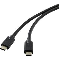 Renkforce USB kabel USB 3.2 Gen2x2 USB-C ® zástrčka 2.00 m černá stíněný RF-4531576