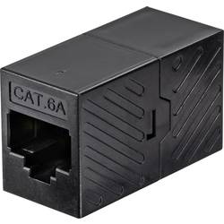 Renkforce RJ45 síťový adaptér CAT 6A [1x RJ45 zásuvka - 1x RJ45 zásuvka] černá