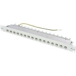 Telegärtner 100006996 16 portů síťový patch panel 483 mm (19) CAT 6A 1 U šedá osazený