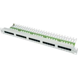 Telegärtner 100007031 24 portů síťový patch panel 483 mm (19) CAT 3 1 U šedá osazený