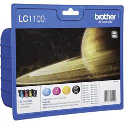 Brother Ink LC-1100 originál kombinované balení černá, azurová, purppurová, žlutá LC1100VALBP