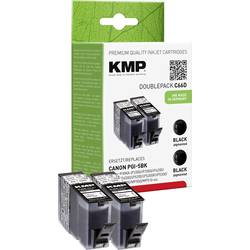 KMP Ink náhradní Canon PGI-5BK kompatibilní Dual černá C66D 1504,0021
