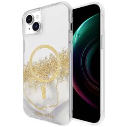 CASEMATE Karat Marble MagSafe zadní kryt na mobil Apple iPhone 15 Plus transparentní, zlatá, třpytivý efekt