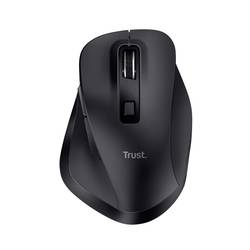 Trust FYDA ergonomická myš bezdrátový optická černá 6 tlačítko 2400 dpi ergonomická, nabíjecí