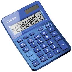 Canon Taschenrechner LS-123K kapesní kalkulačka modrá (metalíza) Displej (počet míst): 12 na baterii, solární napájení (š x v x h) 104 x 25 x 145 mm