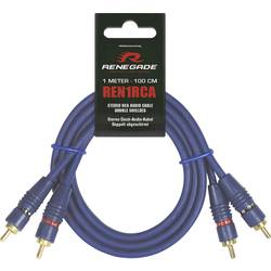 Renegade Ren1RCA cinch kabel 1.00 m [2x cinch zástrčka - 2x cinch zástrčka]