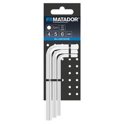 Matador Schraubwerkzeuge Matador inbus sada klíčů 4 mm, 5 mm, 6 mm 3dílná