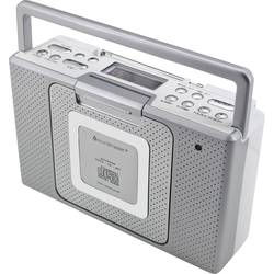 soundmaster BCD480 CD-rádio FM AUX, CD voděodolné stříbrná