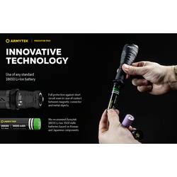 ArmyTek Predator Pro Warm F07301W LED kapesní svítilna napájeno akumulátorem 1400 lm 136 g