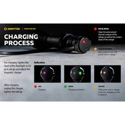 ArmyTek Predator Pro Warm F07301W LED kapesní svítilna napájeno akumulátorem 1400 lm 136 g