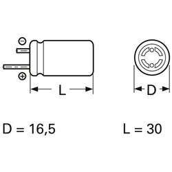 Frolyt E-KR3351 elektrolytický kondenzátor radiální 7.5 mm 470 µF 63 V (Ø x d) 16.5 mm x 30 mm 1 ks