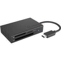 ICY BOX IB-CR401-C3, Type-C® USB 3.0 Kartenleser (CF, SD 4.0, micro SD 4.0), UHS-II, mit externí čtečka paměťových karet / hub USB-C® černá