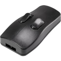 TRU COMPONENTS šňůrový spínač černá 2x vyp/zap 2 A 1 ks