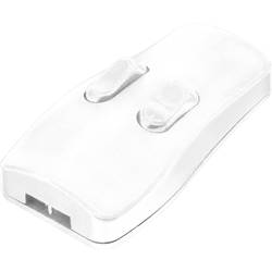 TRU COMPONENTS šňůrový spínač bílá 2x vyp/zap 2 A 1 ks