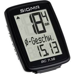 Sigma BC 7.16 cyklopočítač káblový přenos se senzorem kola