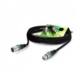 Sommer Cable GA1B-0100-SW-GN XLR kabel [1x XLR zásuvka 3pólová - 1x XLR zástrčka 3pólová] 1.00 m černá